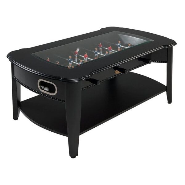 2 In 1 Foosball Coffee Table Black Elite Home Gamerooms