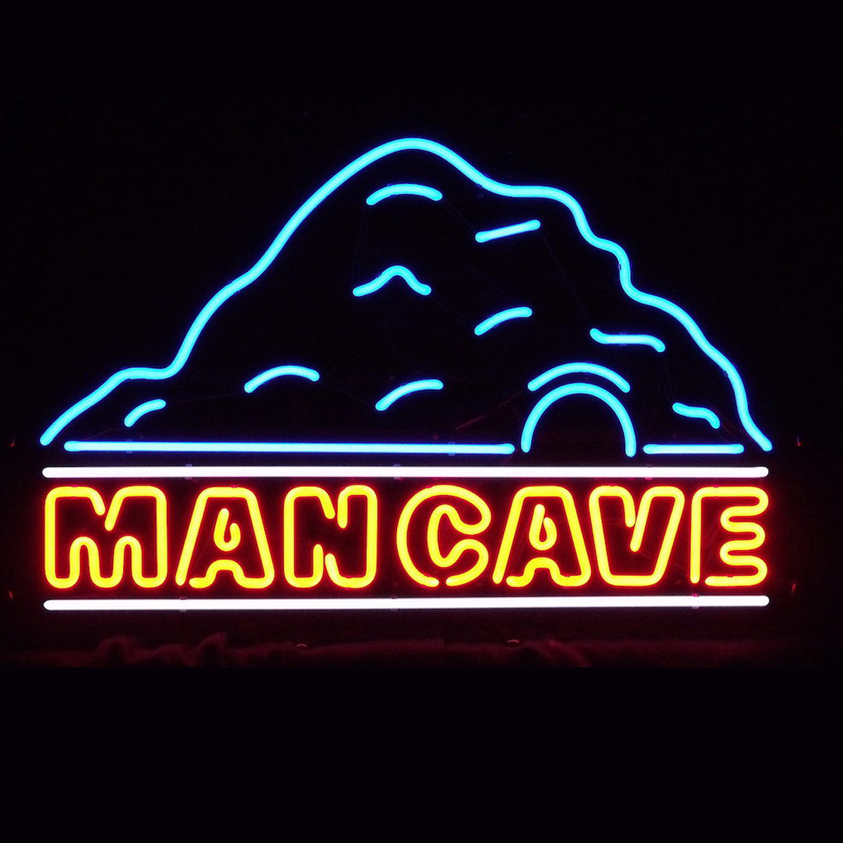 Man Cave Neon Sign | Elite Home Gamerooms | Game Room Art